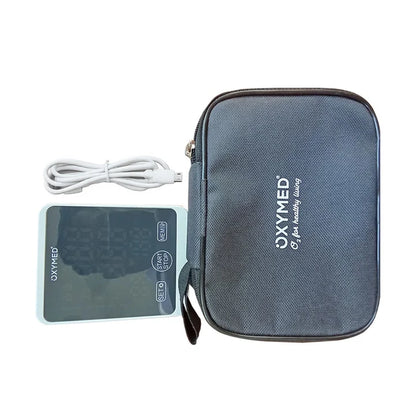 Oxymed Fully Automatic Digital Blood Pressure Monitor for Home Use – Upper Arm BP Machine with Large LED, Memory Storage & Hypertension Indicator